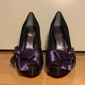 Paris Hilton peep toe heels